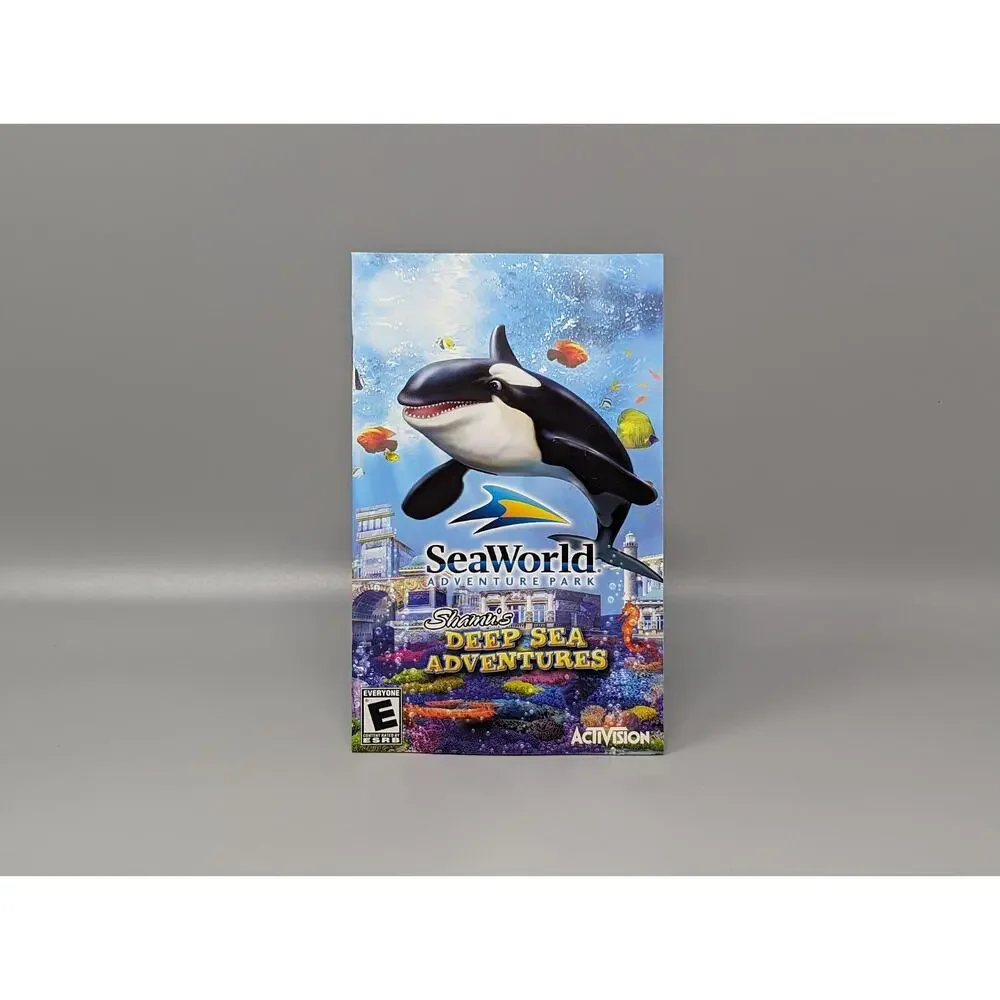 SeaWorld Adventure Park PS2 PlayStation 2 Replacement Case & Manual Only No Game